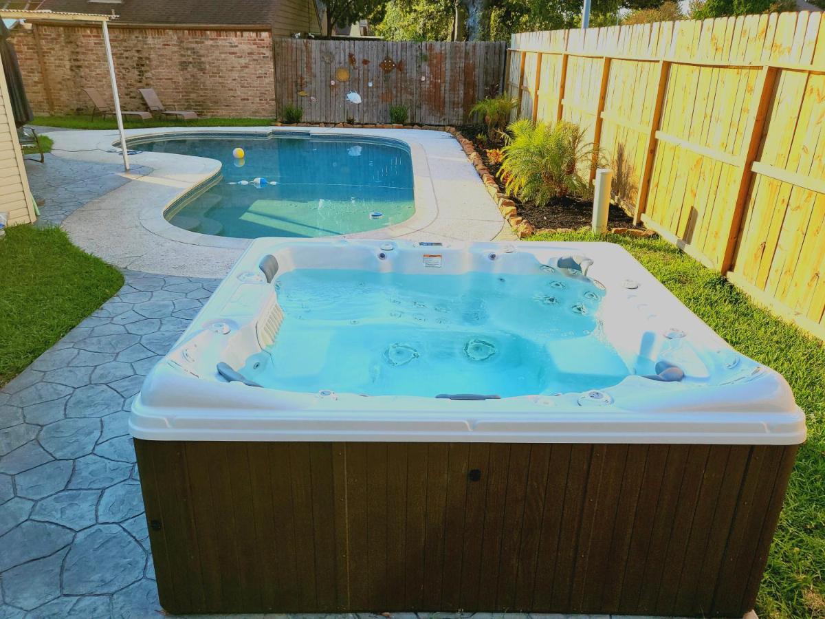 1976Houstongem Luminous Pvtpool & Hottub Dt20Mins For Lrg Families 6Beds 2Bath Villa Buitenkant foto