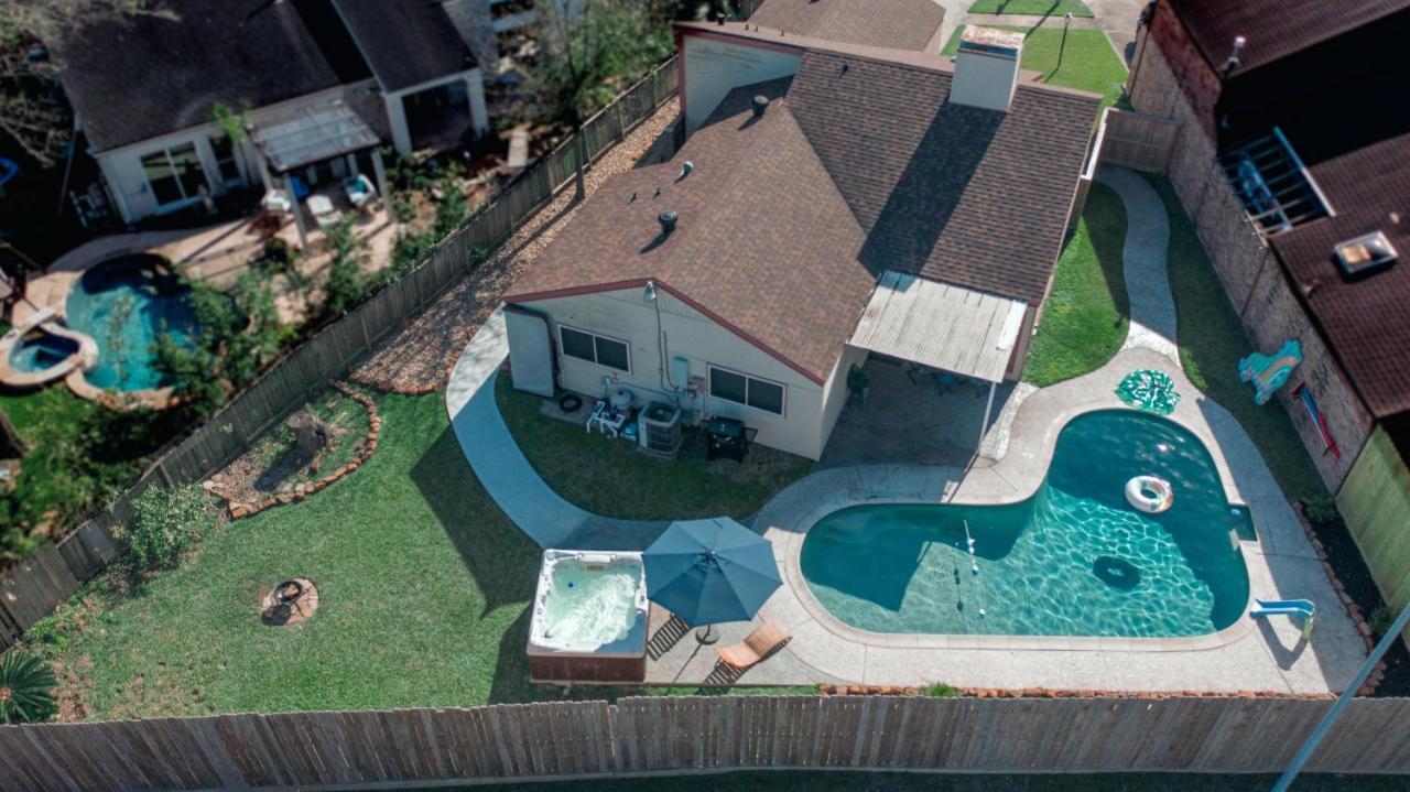 1976Houstongem Luminous Pvtpool & Hottub Dt20Mins For Lrg Families 6Beds 2Bath Villa Buitenkant foto