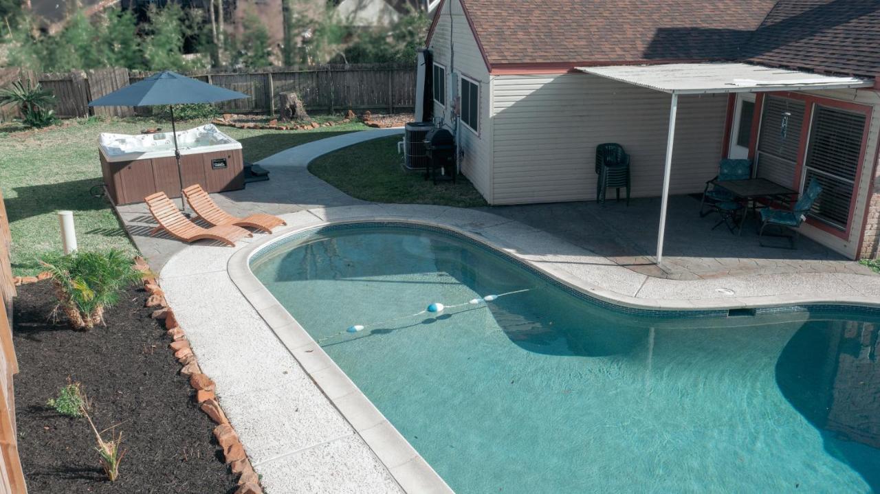 1976Houstongem Luminous Pvtpool & Hottub Dt20Mins For Lrg Families 6Beds 2Bath Villa Buitenkant foto