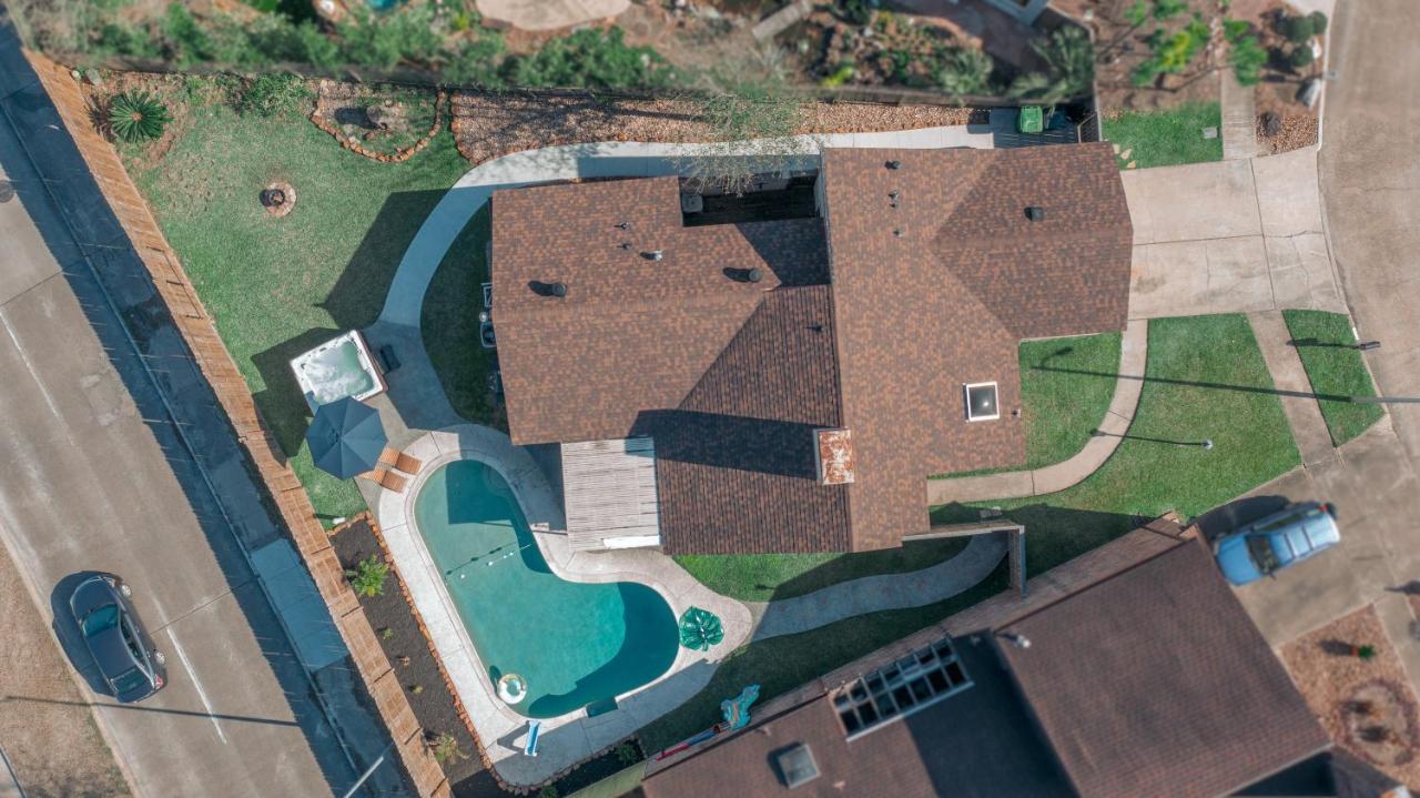 1976Houstongem Luminous Pvtpool & Hottub Dt20Mins For Lrg Families 6Beds 2Bath Villa Buitenkant foto